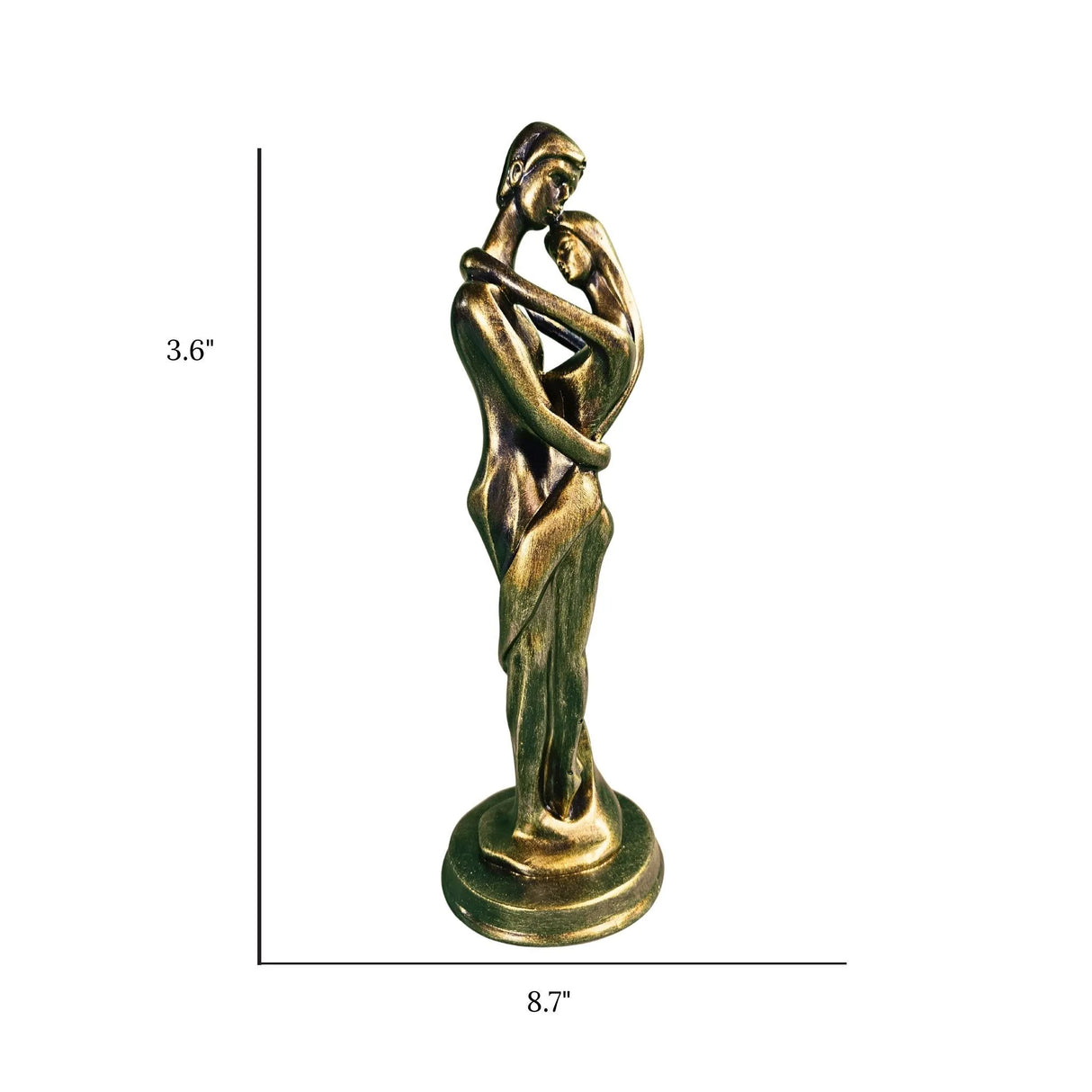 Escultura de resina epoxi de Enamorados.