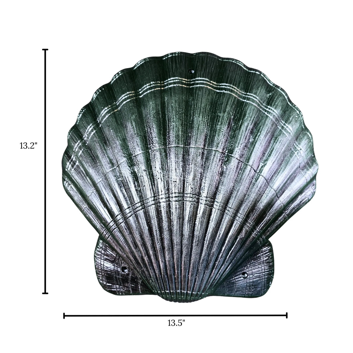 Wall Mounted Shell in Epoxy Resin – Metallic Finish