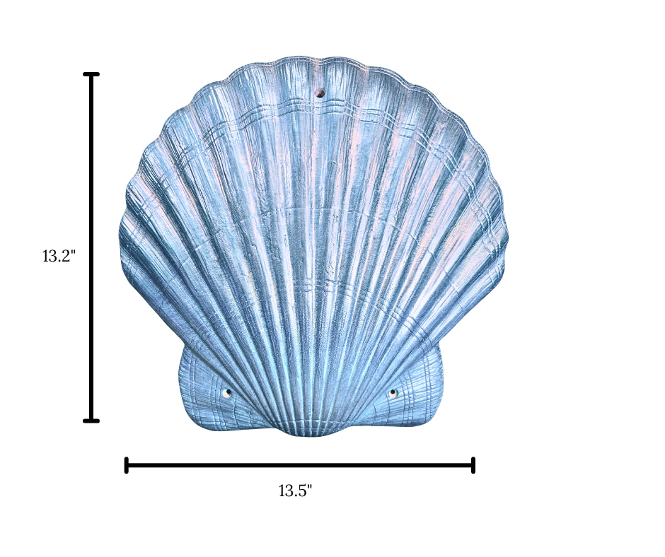 Wall Mounted Shell in Epoxy Resin – Metallic Finish