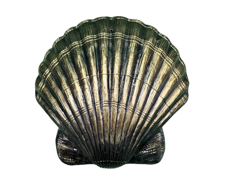 Wall Mounted Shell in Epoxy Resin – Metallic Finish