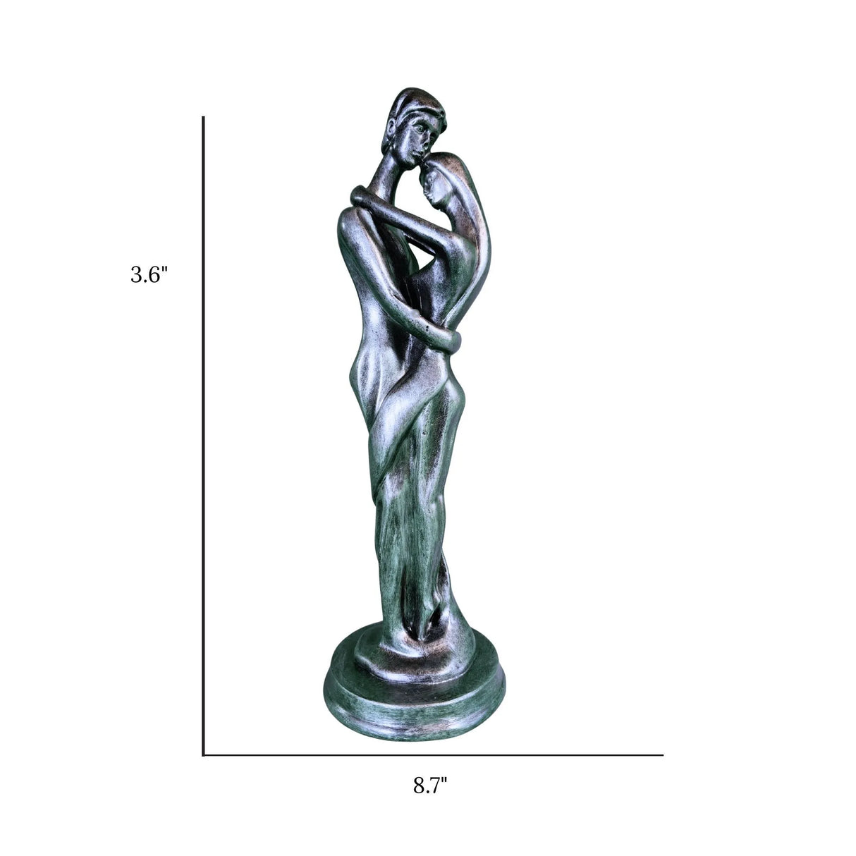 Escultura de resina epoxi de Enamorados.