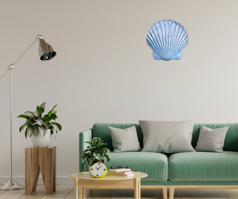 Wall Mounted Shell in Epoxy Resin – Metallic Finish