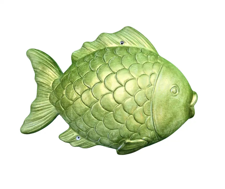 Wall Fish Sculpture in Epoxy Resin with Metallic Finish Wholesale FYGDA