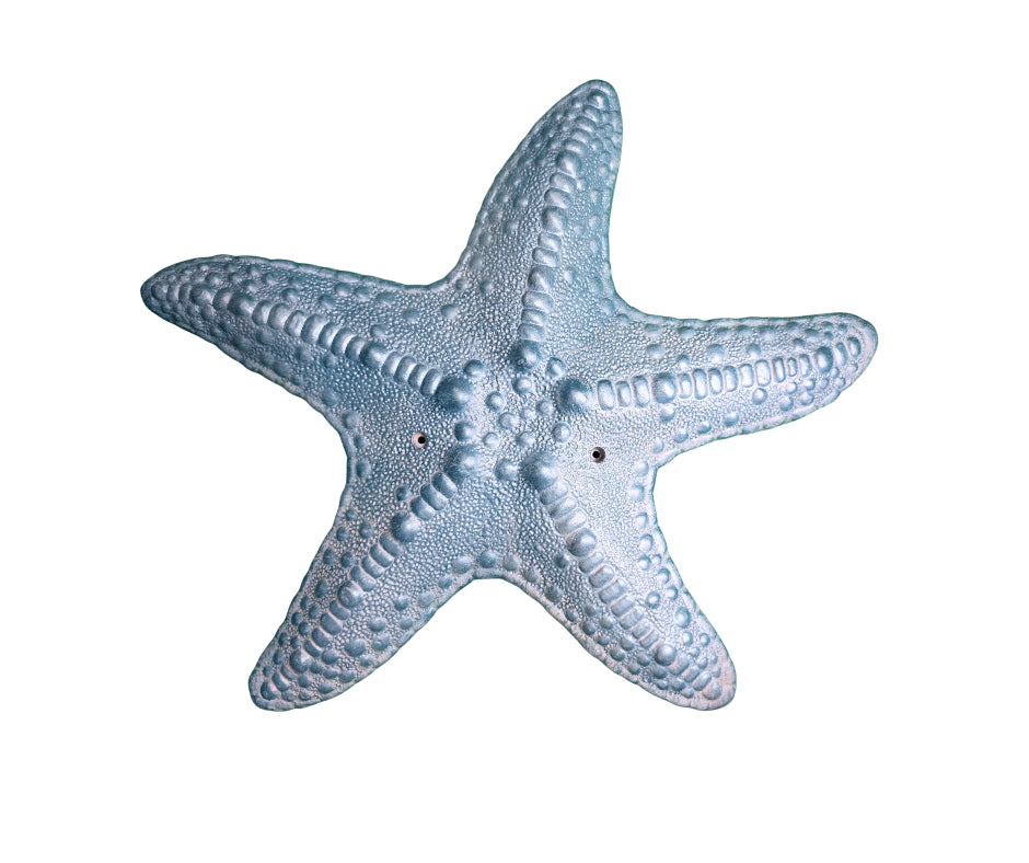 Wall Mounted Starfish in Epoxy Resin with Metallic Finish
