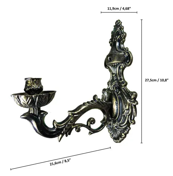 Aluminum Candle Holder - Measurements