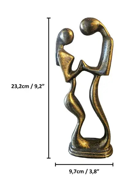 Dancers Sculpture in Aluminum - measurements
