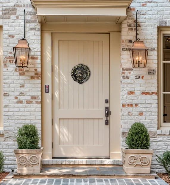 Large Lion Door Knocker in Aluminum