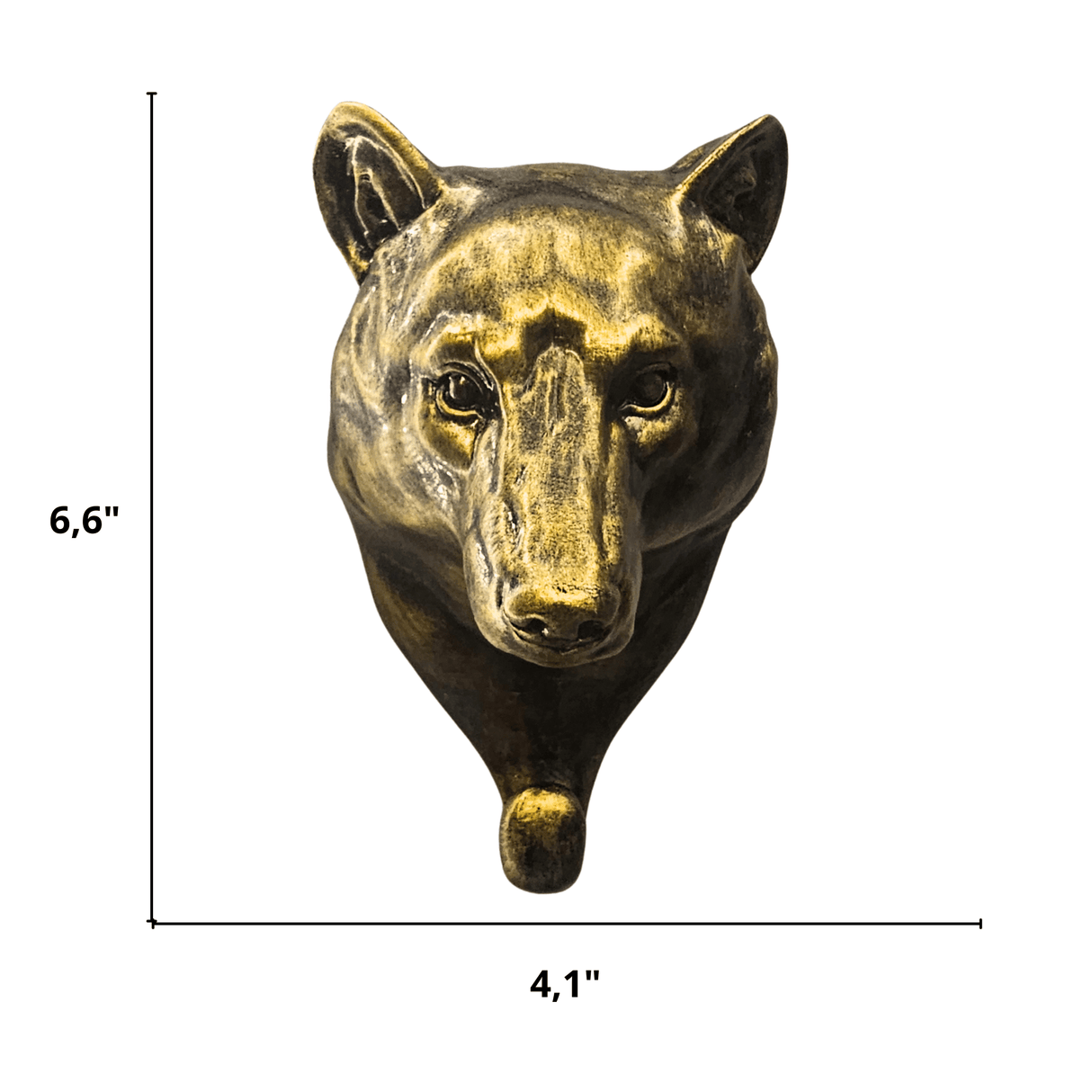 Decorative Epoxy Resin Bear Head