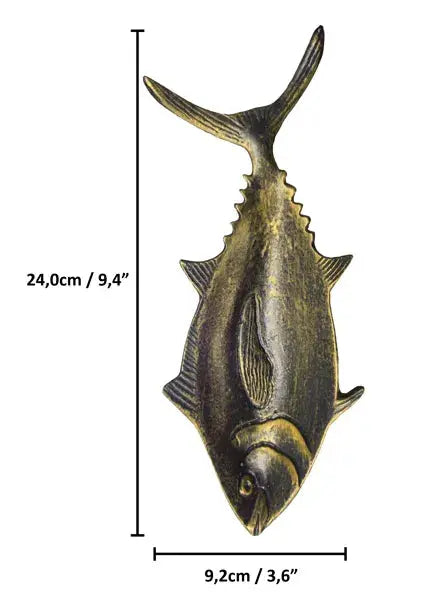 Tuna Sculpture in Aluminum - Measurement