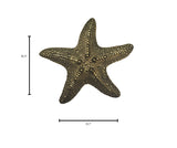 Wall Mounted Starfish in Epoxy Resin with Metallic Finish