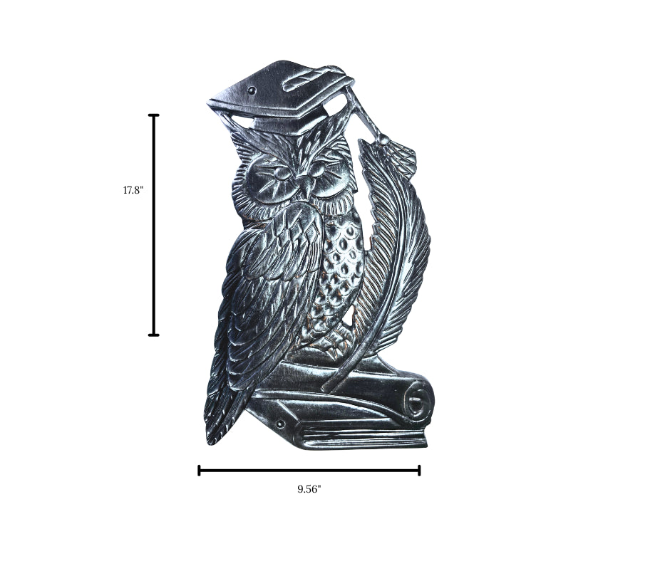 Large Decorative Owl in Epoxy Resin