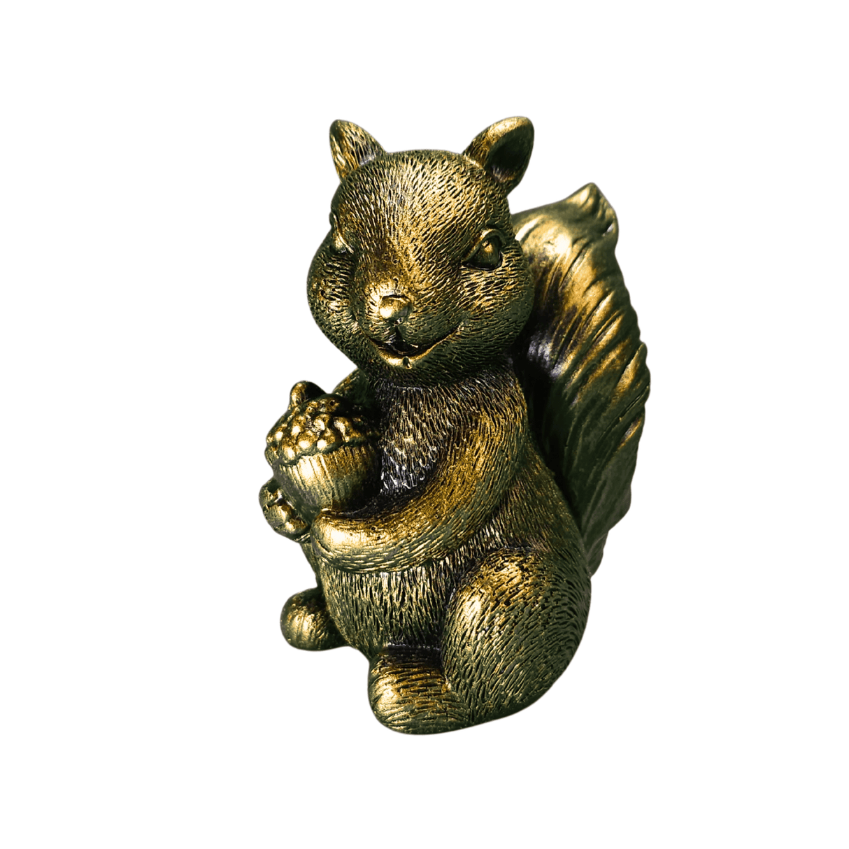 Squirrel with Acorn Figure in Epoxy Resin