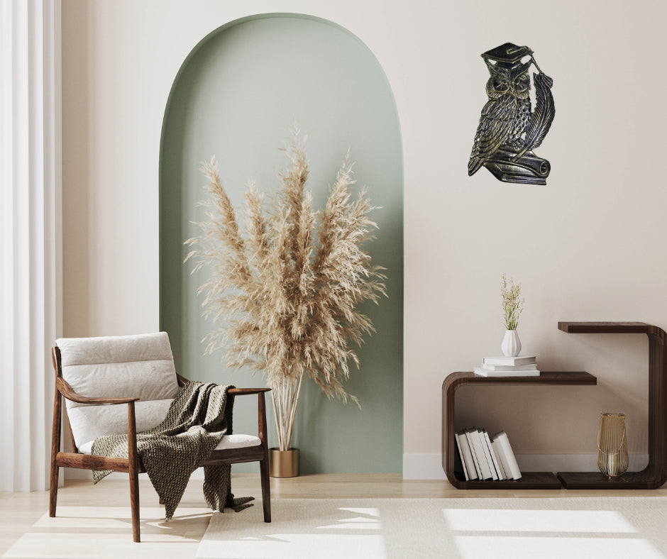 Large Decorative Owl in Epoxy Resin