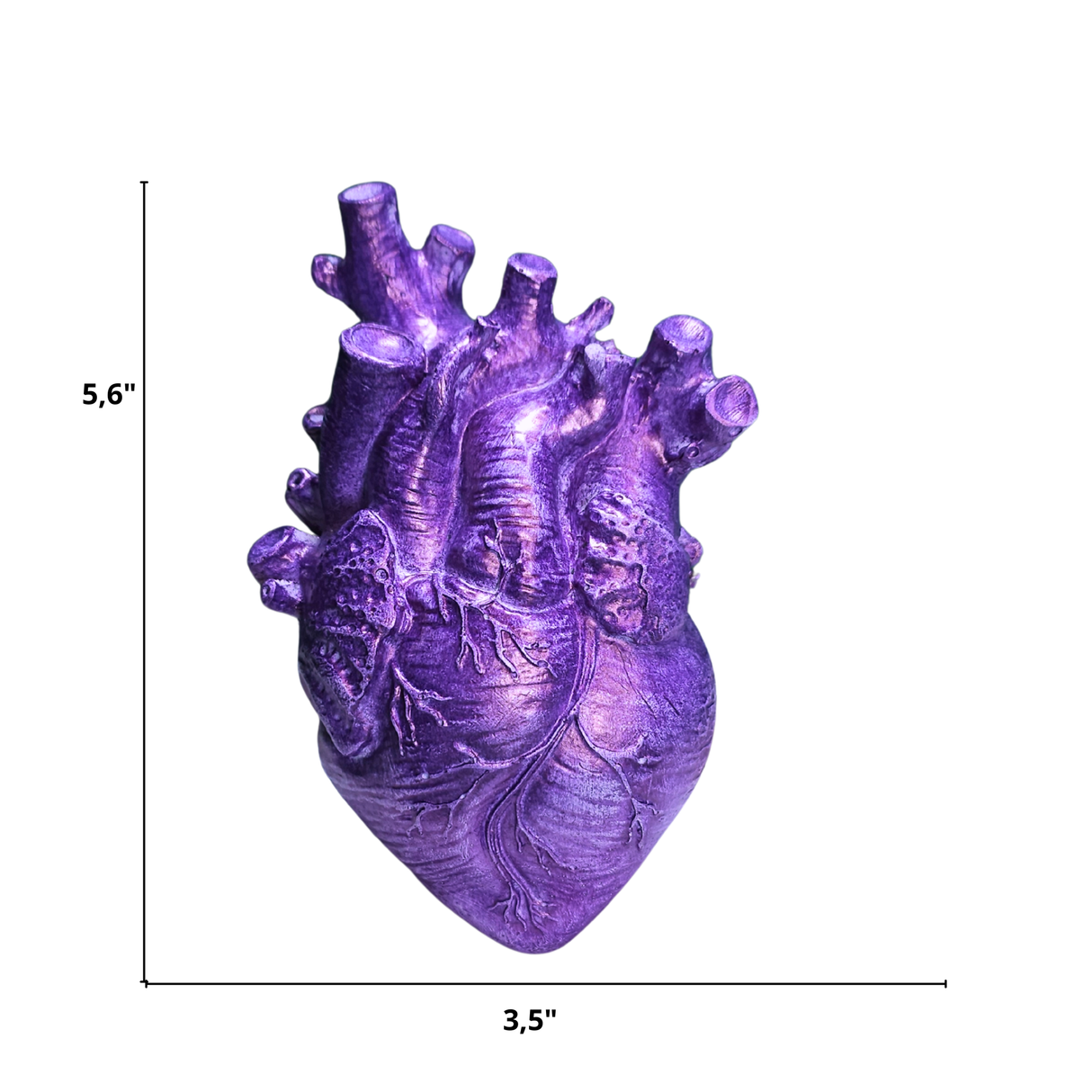 Heart Sculpture in Epoxy Resin