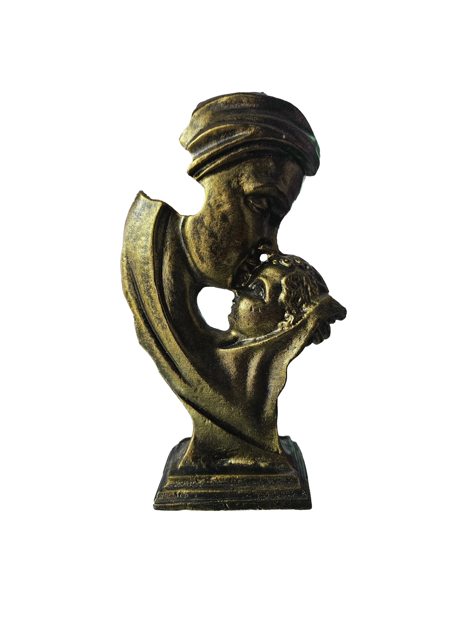 Decorative Sculpture Mothers Love in Aluminum - front