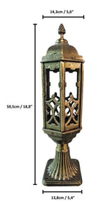 Hexagonal aluminum lantern - measurement
