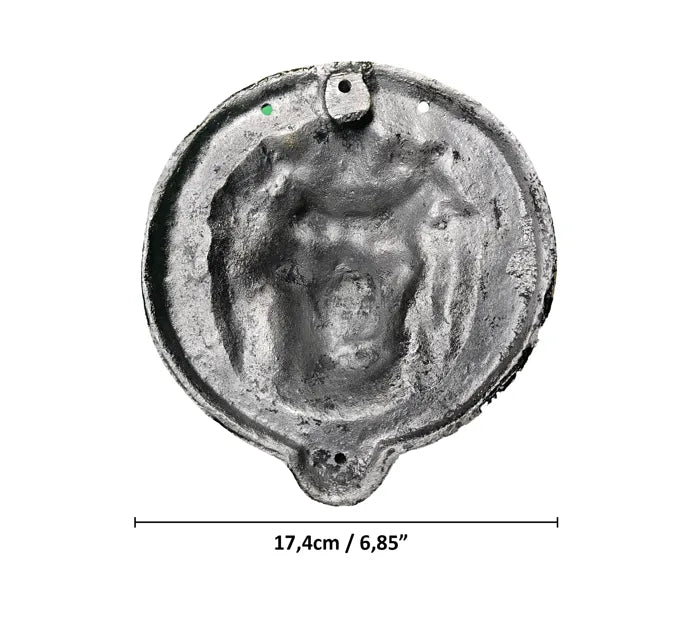 Large Lion Door Knocker in Aluminum - rear measurement