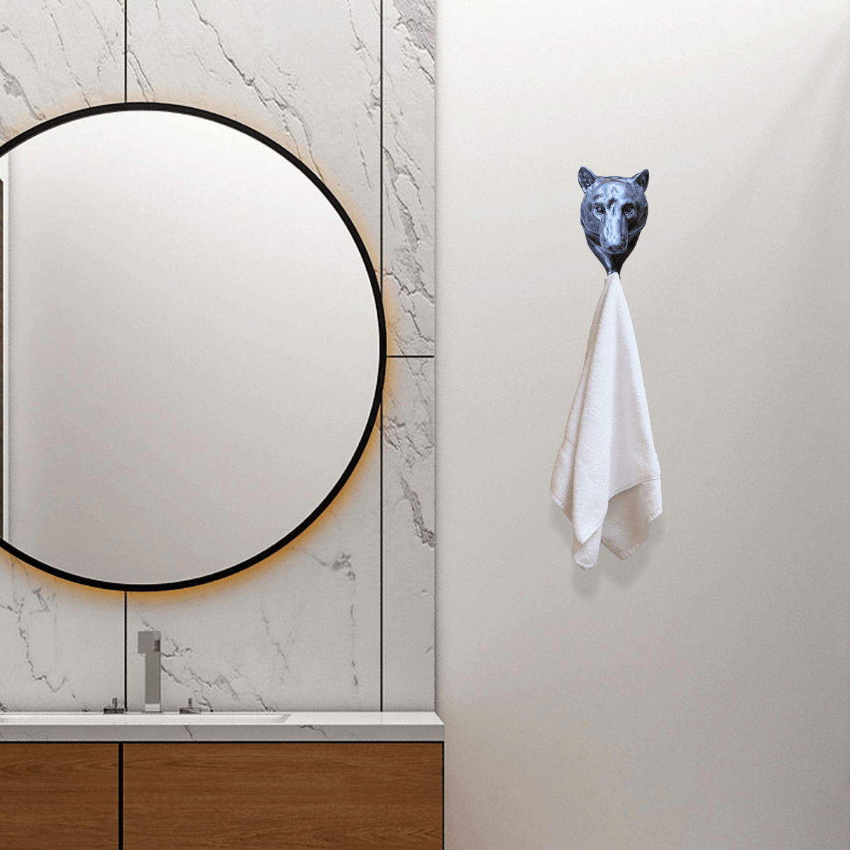 Decorative Epoxy Resin Bear Head