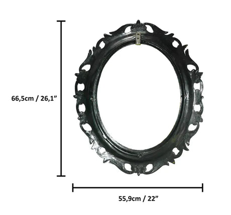Oval Frame "The Last Supper" - rear measurement