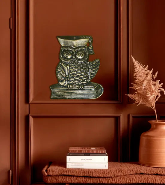 Small Decorative Owl in Aluminum