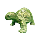 Small Turtle Figurine in Epoxy Resin with Metallic Finish