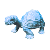 Small Turtle Figurine in Epoxy Resin with Metallic Finish